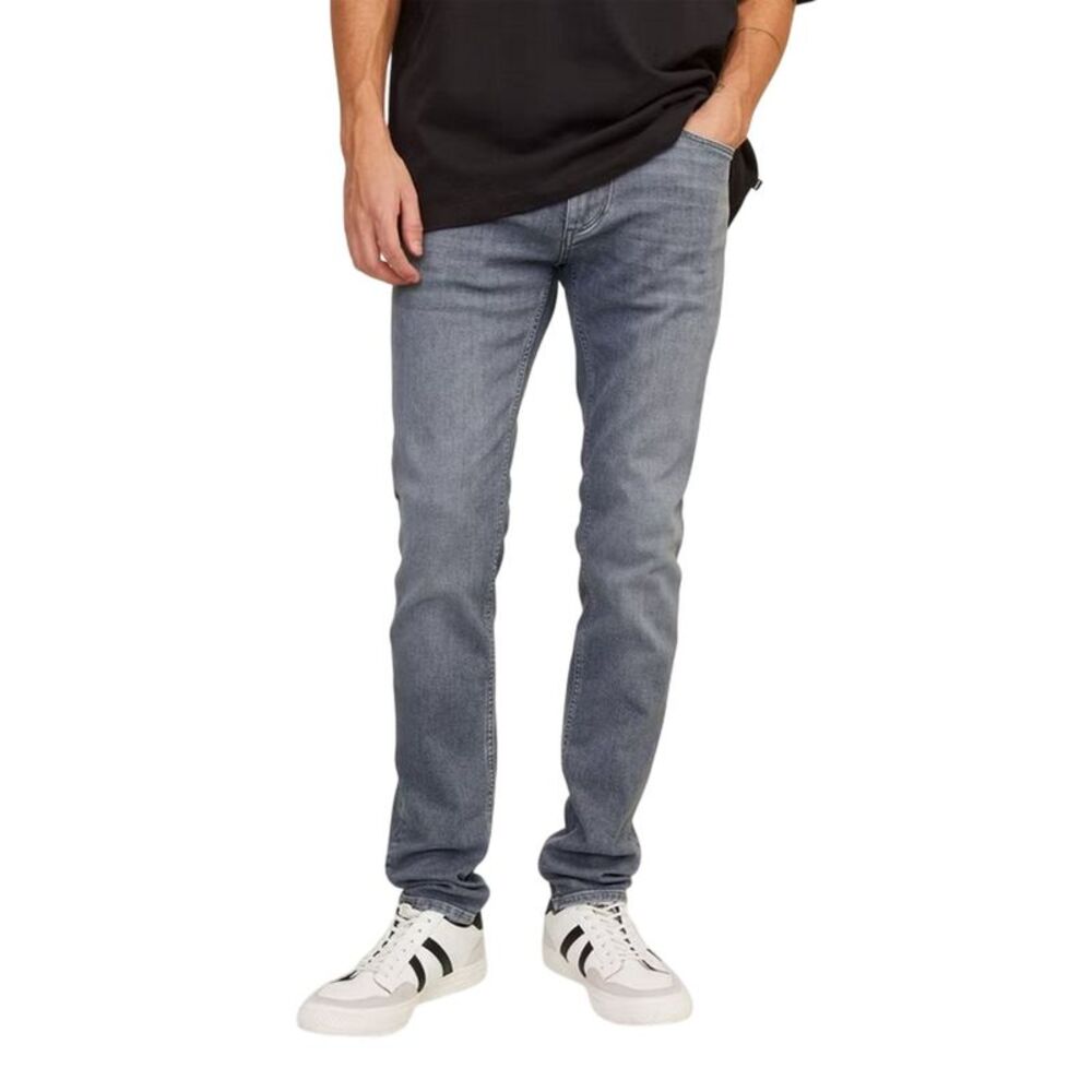 Jack And Jones Mens Liamevan 5 Pockets Slim Jeans / Grey Denim